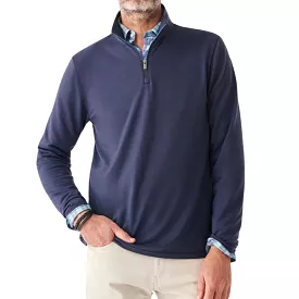 Faherty Men's Movement Quarter Zip Pullover - Blue Nights