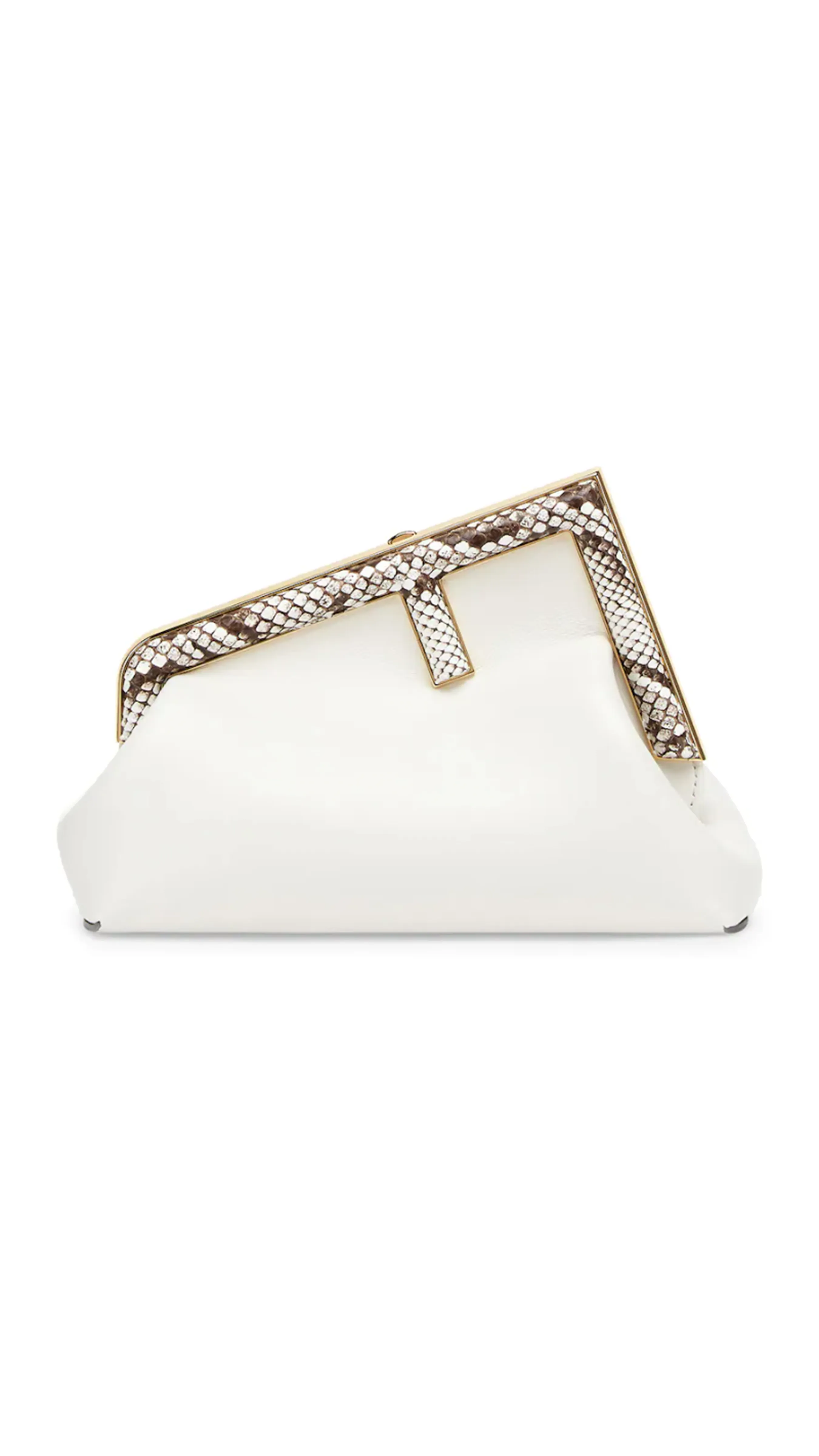 Fendi First Small Exotic Bag - White