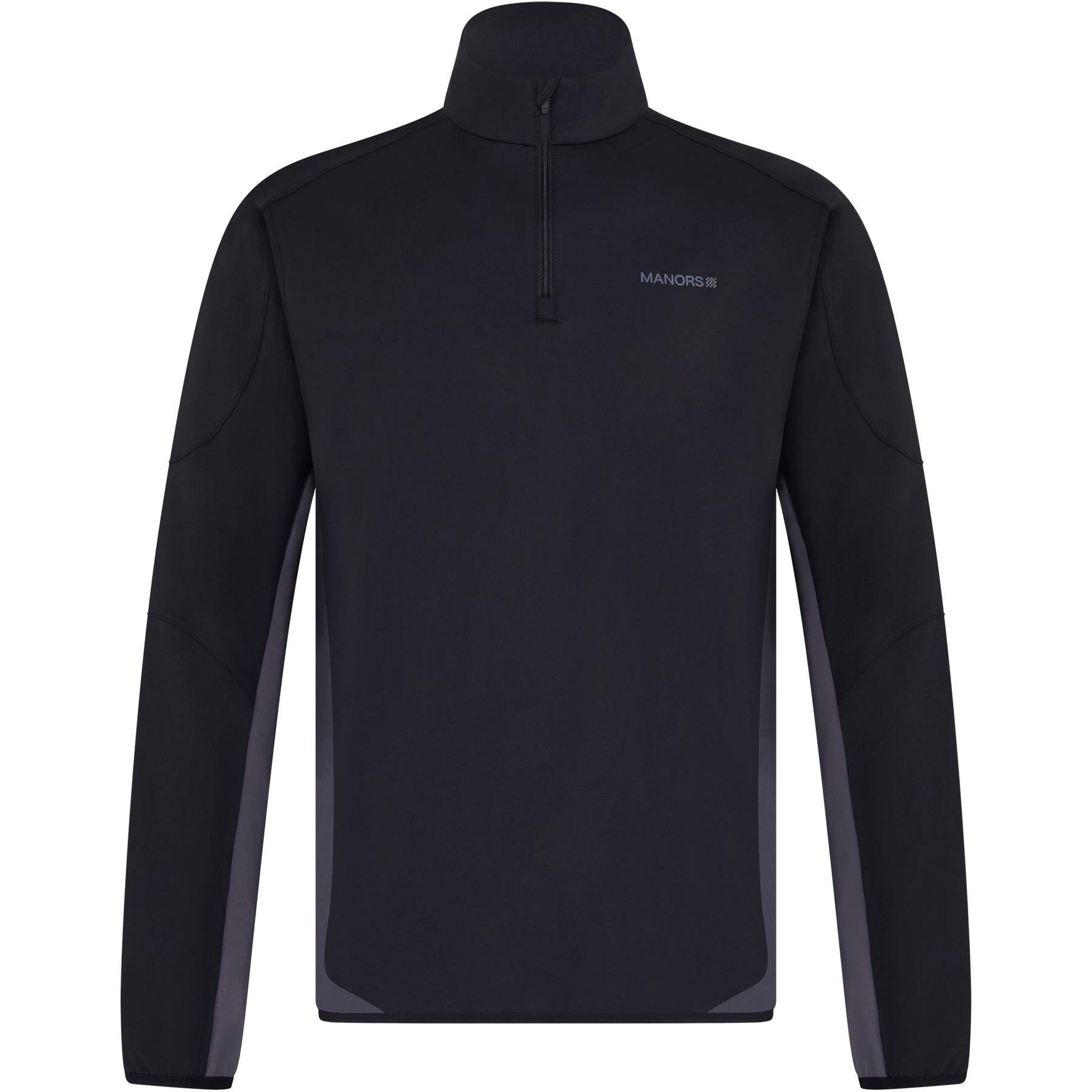 Frontier Quarter Zip Nylon Mid Layer Black - SS24