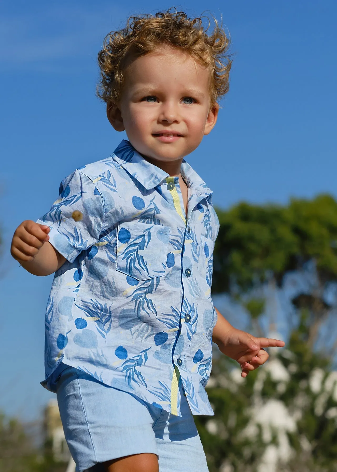 Funky Shirt for Boy - Turquoise