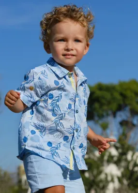 Funky Shirt for Boy - Turquoise