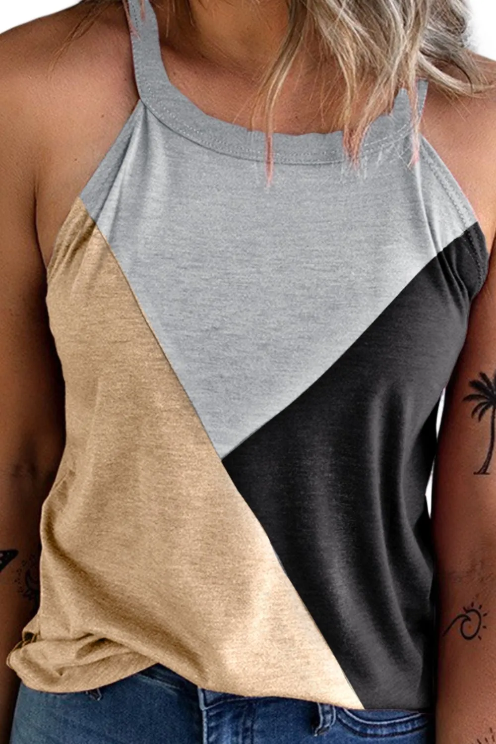 Geo Color Block Tank