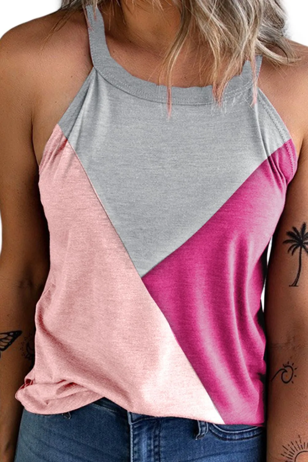 Geo Color Block Tank