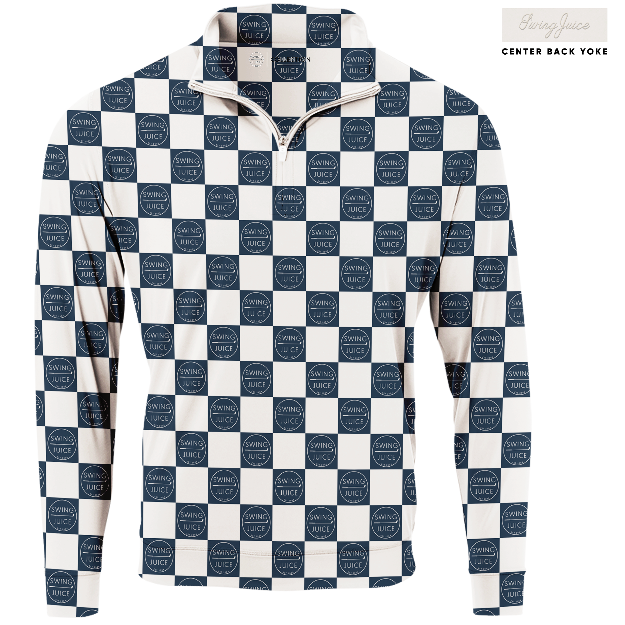 Golf SJ Checkerboard Men's Quarter Zip