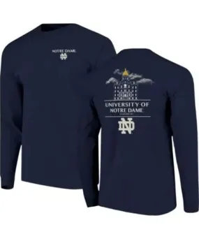 Image One Men's NCAA Notre Dame Fighting Irish Campus Nights Long Sleeve T-Shirt