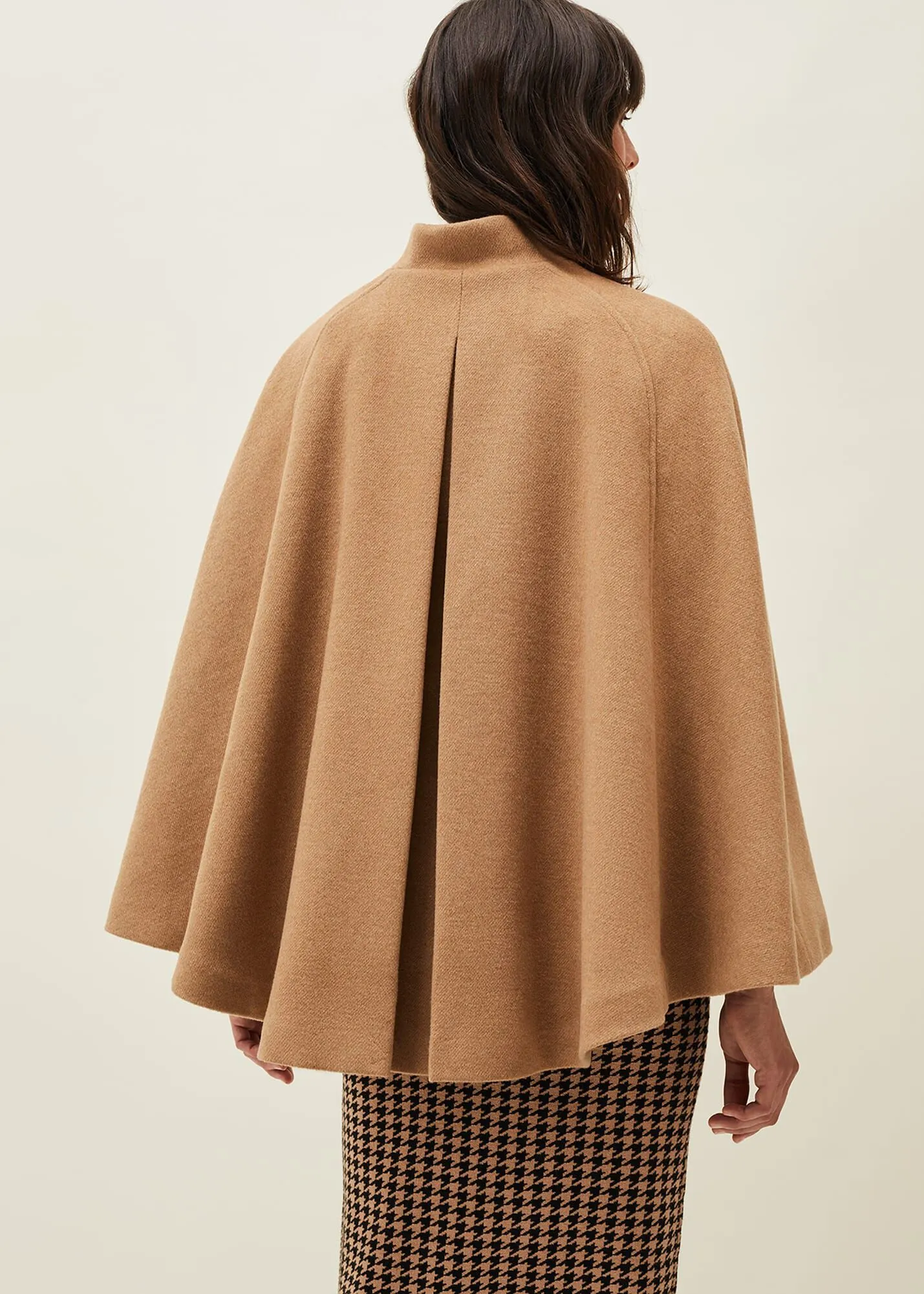 Jodie Wool Blend Cape Coat