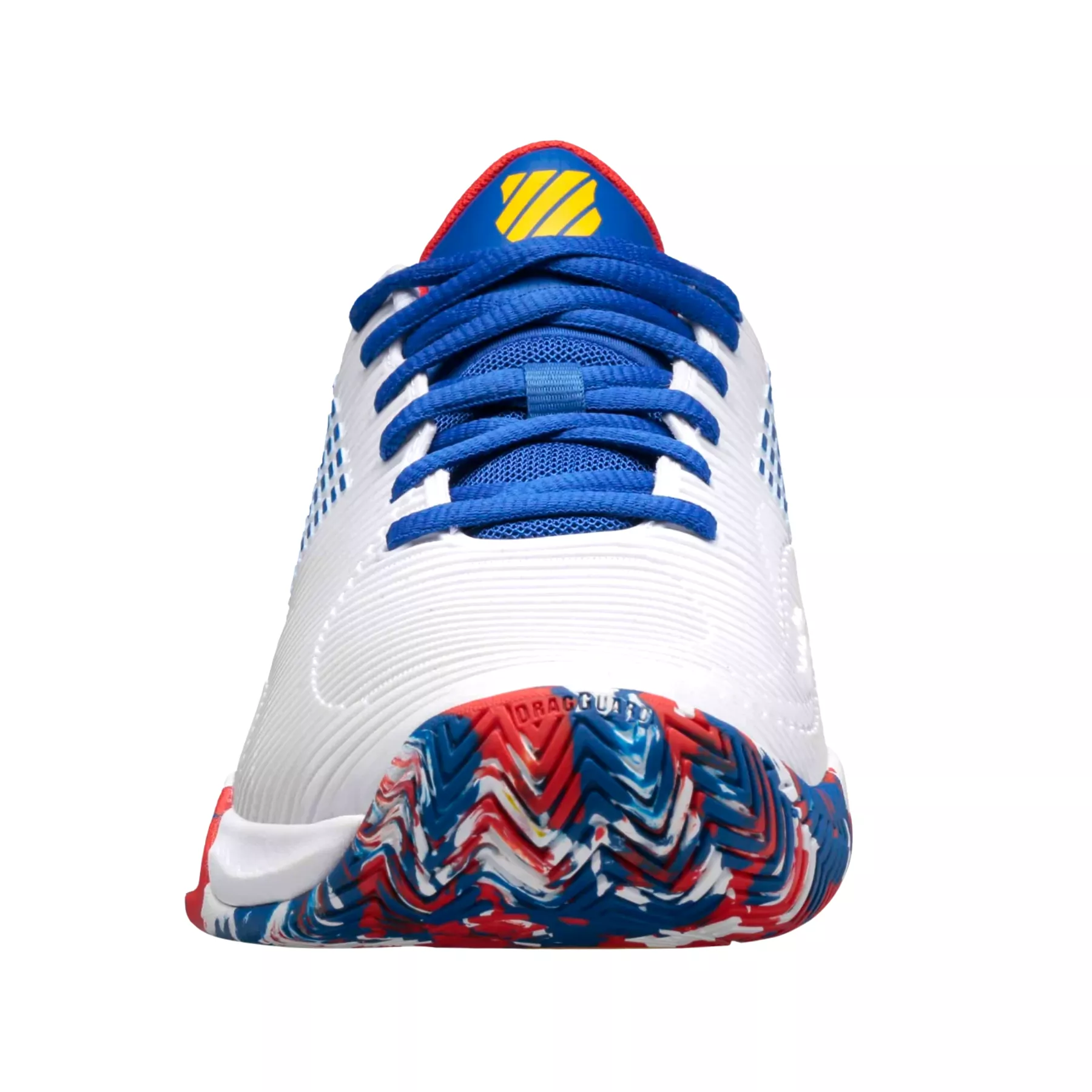 K Swiss Hypercourt Supreme Men Tennis Shoes - White/Classic Blue/Berry Red