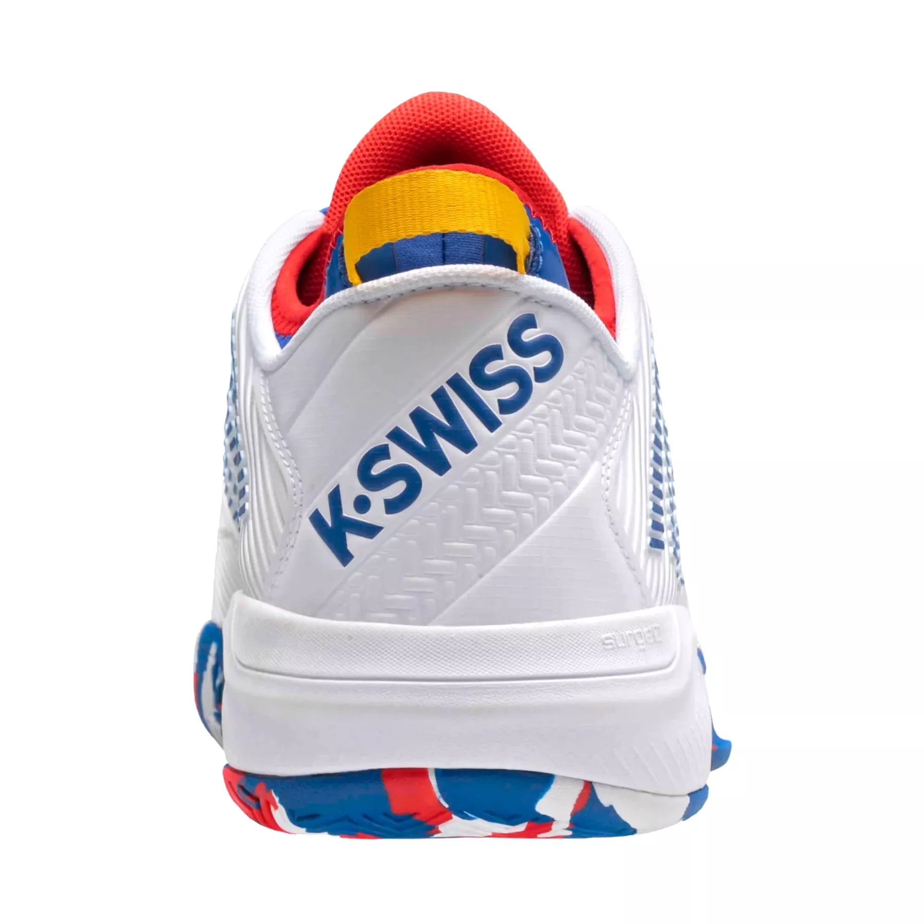 K Swiss Hypercourt Supreme Men Tennis Shoes - White/Classic Blue/Berry Red