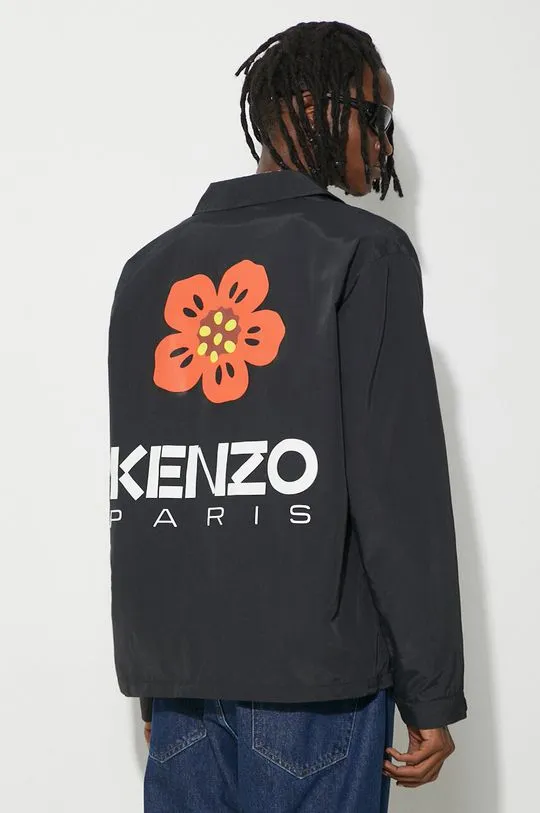 Kenzo jacket Boke Placed Light Coach men's black color FD55BL0619NT.99J