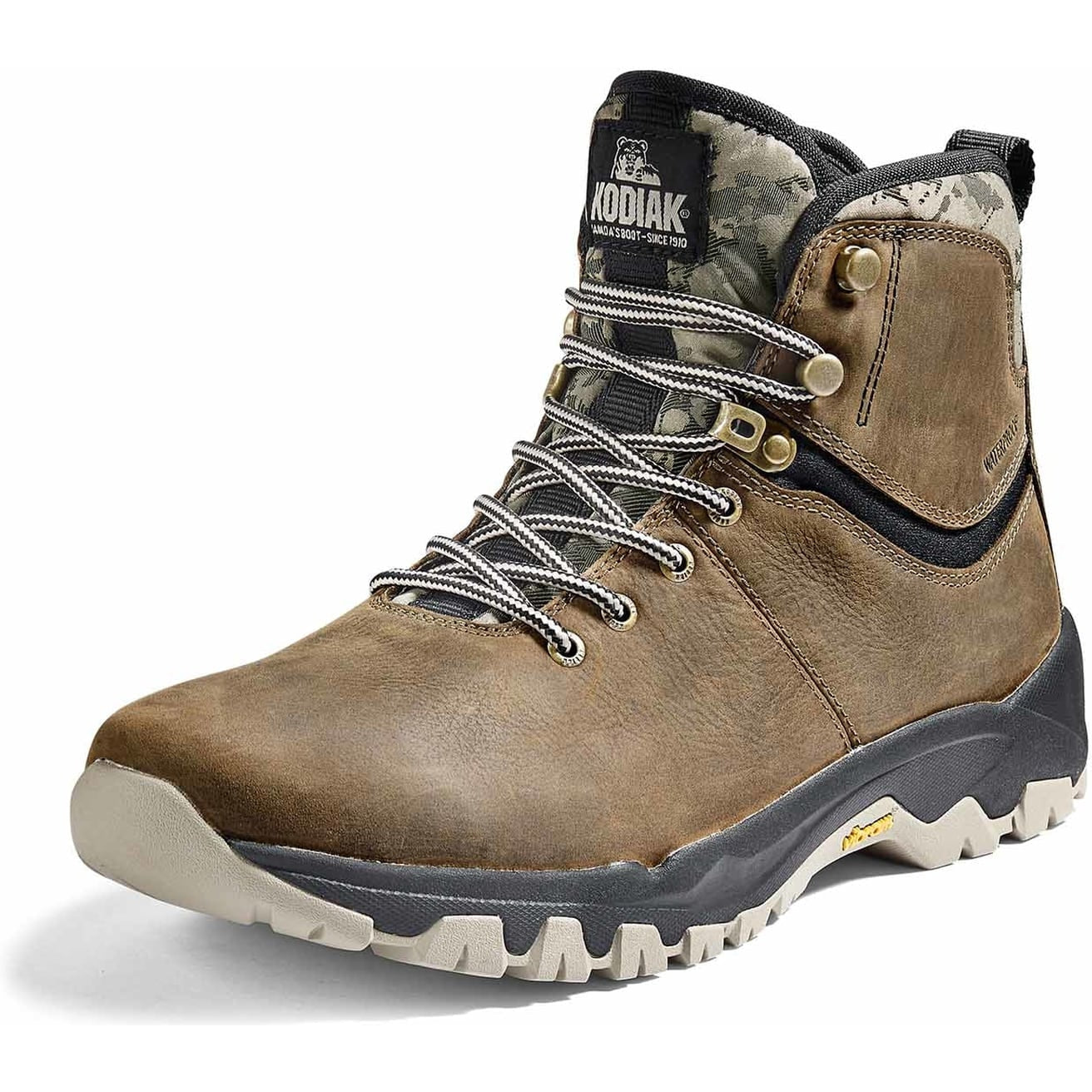 Kodiak Men's Comox Soft Toe Waterproof Lace Up Outdoor Boot -Fossil- 4TE2FS