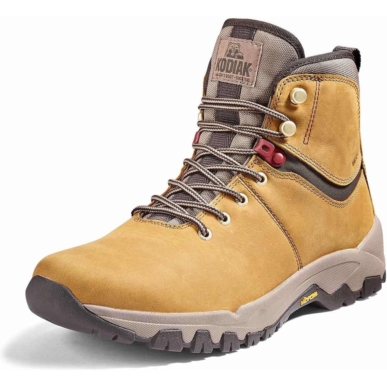 Kodiak Men's Comox Soft Toe Waterproof Lace Up Outdoor Boot -Wheat- 4TE2WT