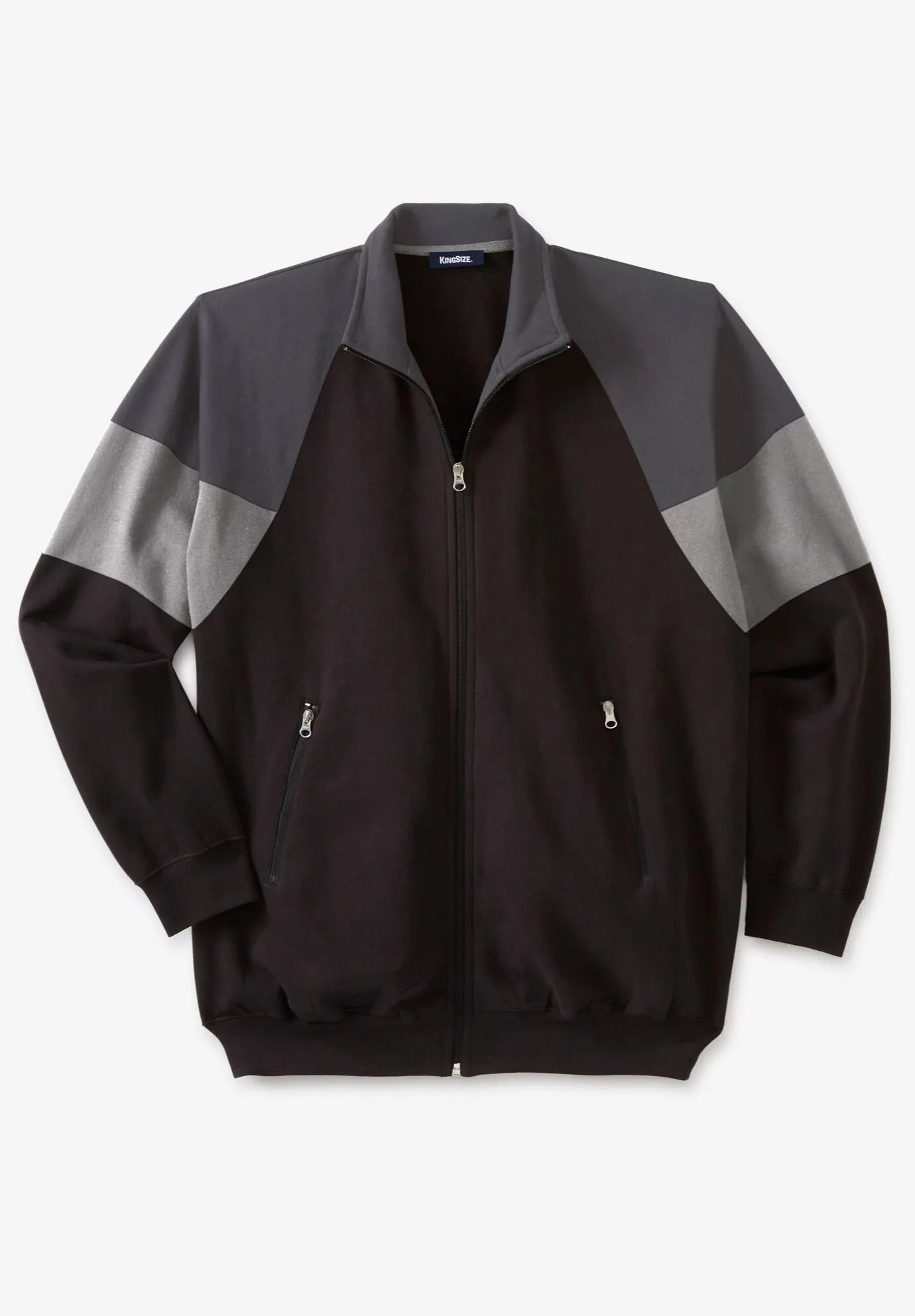 KS Sport™ Wicking Color Block Full Zip Track Jacket