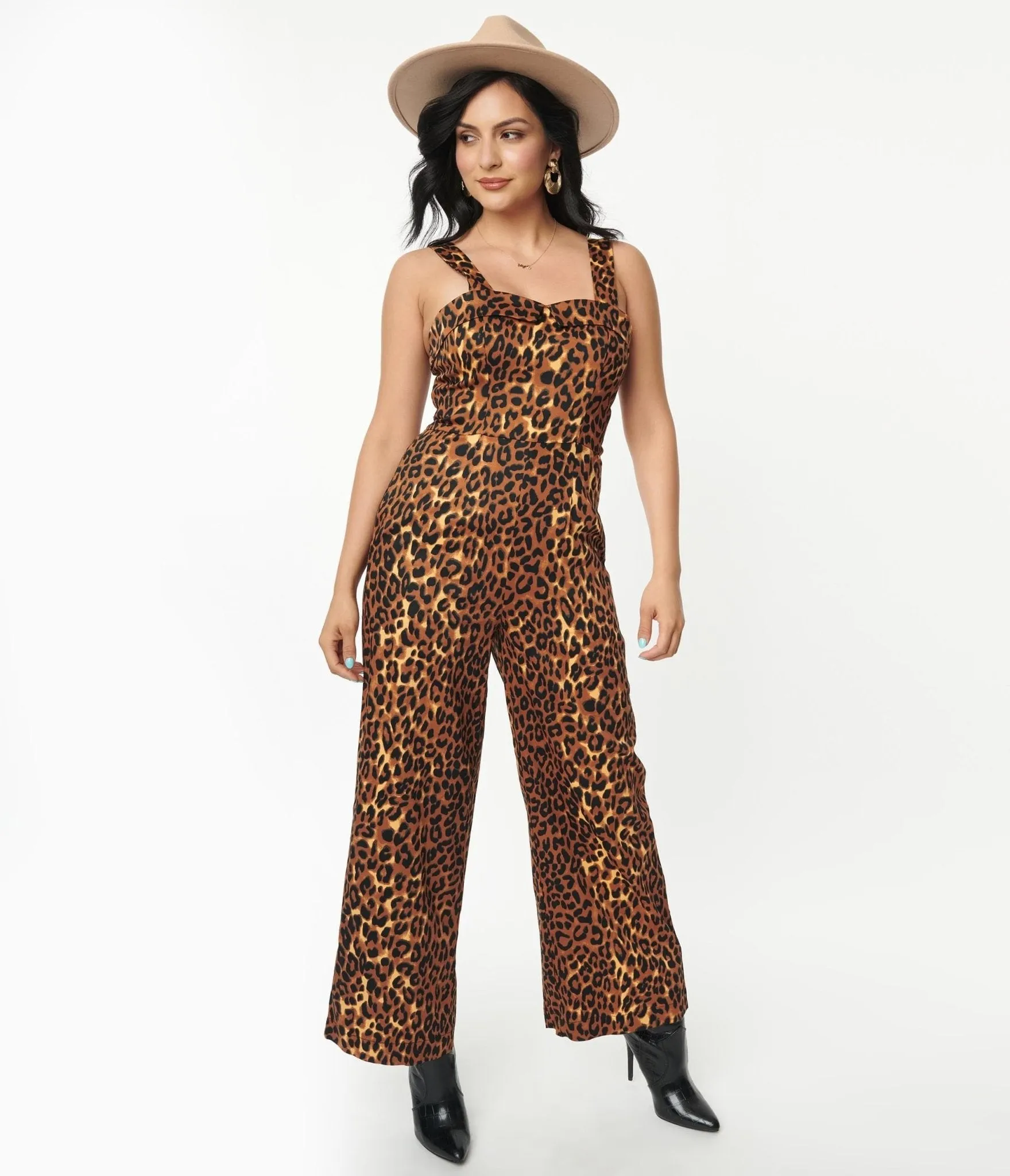 Leopard Print Feline Friendly Jumpsuit