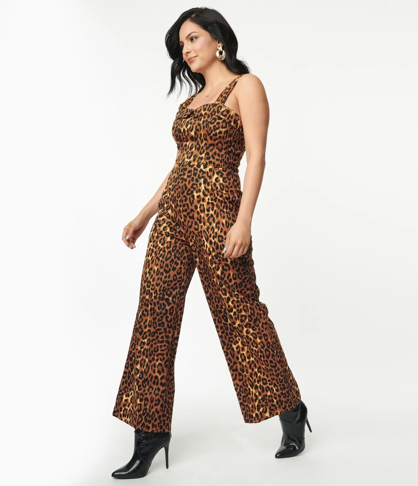 Leopard Print Feline Friendly Jumpsuit