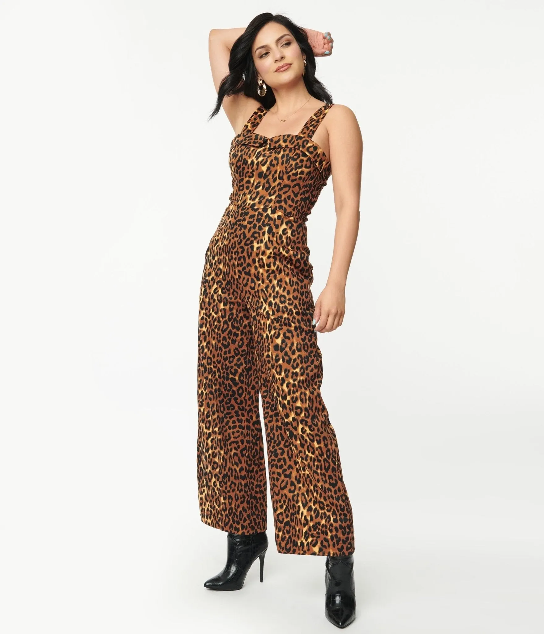 Leopard Print Feline Friendly Jumpsuit