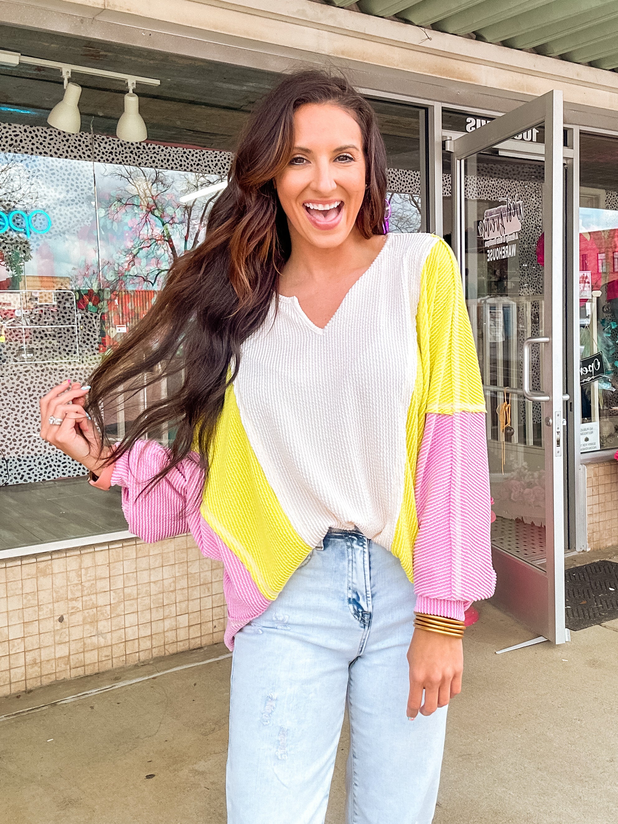 Macy Color Block Top