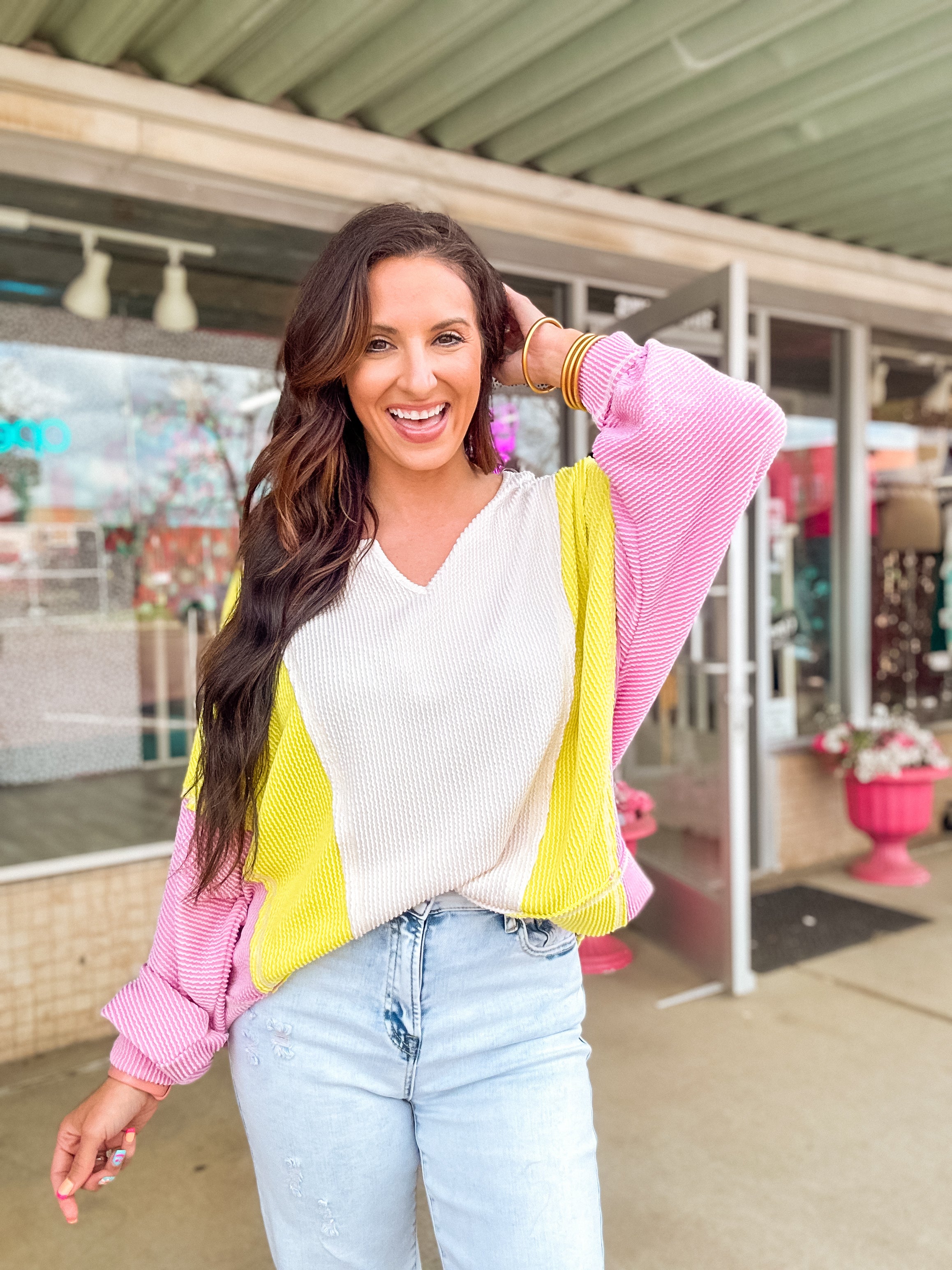 Macy Color Block Top