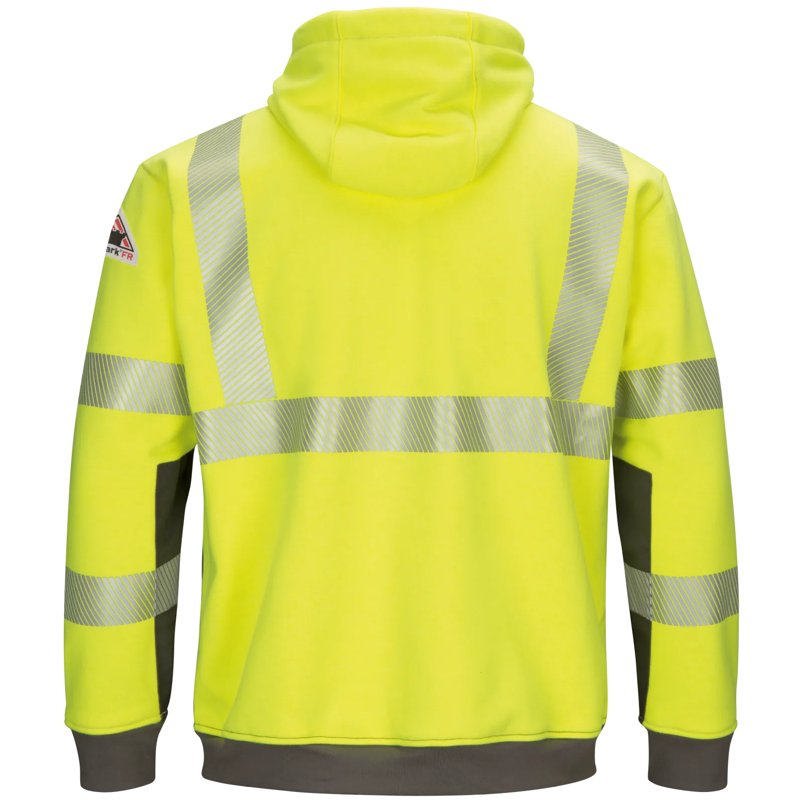 Men's Hi-Visibility Color Block Pullover Fleece Sweatshirt