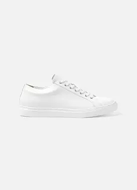 Men's Leather Tennis Shoes in White