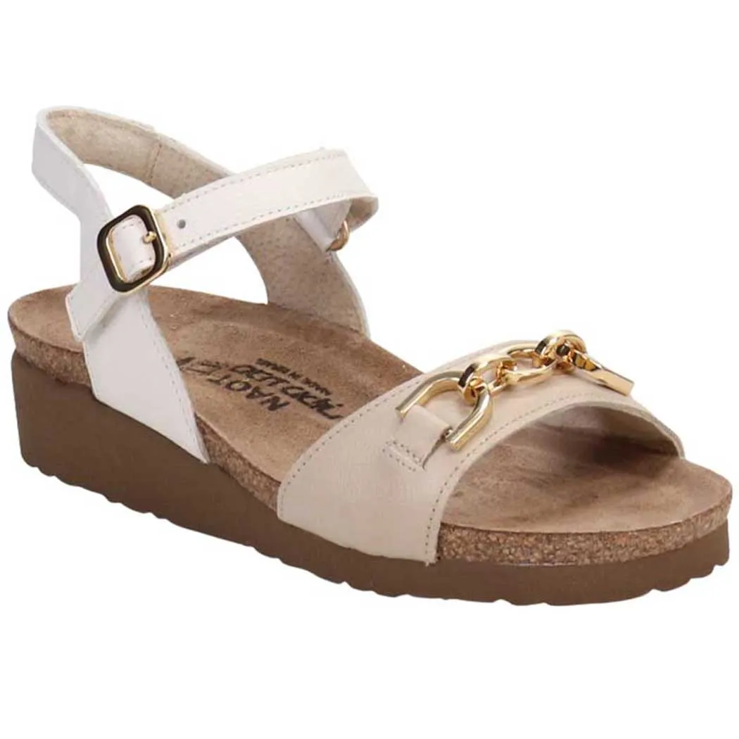 Naot Aubrey Sandal Soft Ivory Leather/ Soft White Leather (Women's)