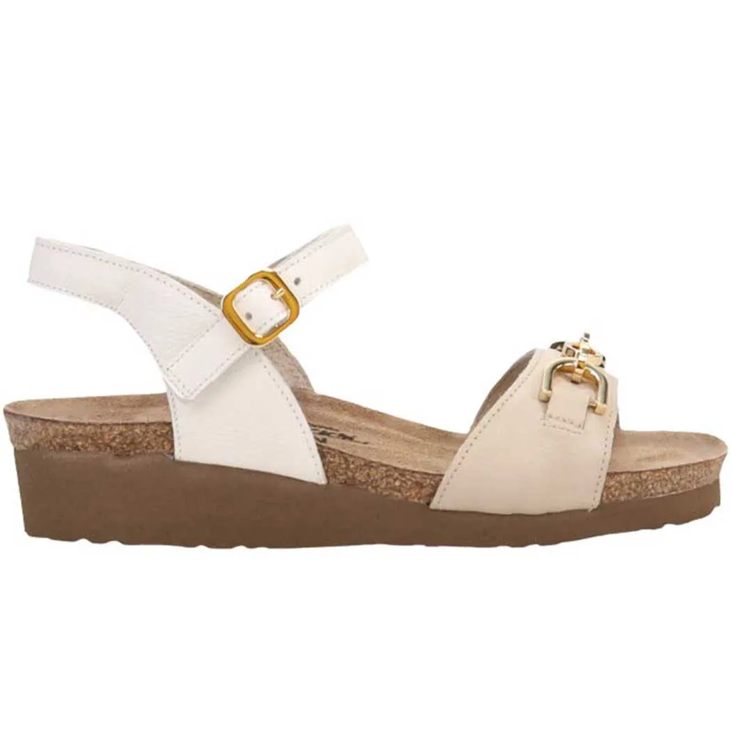 Naot Aubrey Sandal Soft Ivory Leather/ Soft White Leather (Women's)