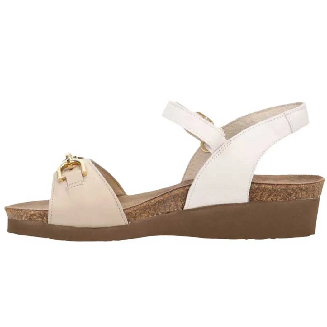 Naot Aubrey Sandal Soft Ivory Leather/ Soft White Leather (Women's)