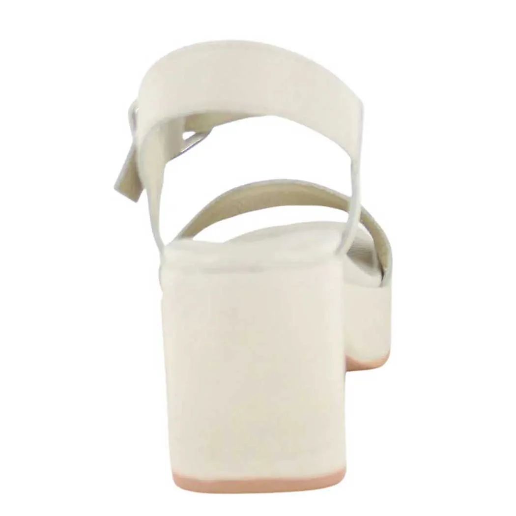 Naot Glamour Platform Sandal Soft Ivory (Women's)