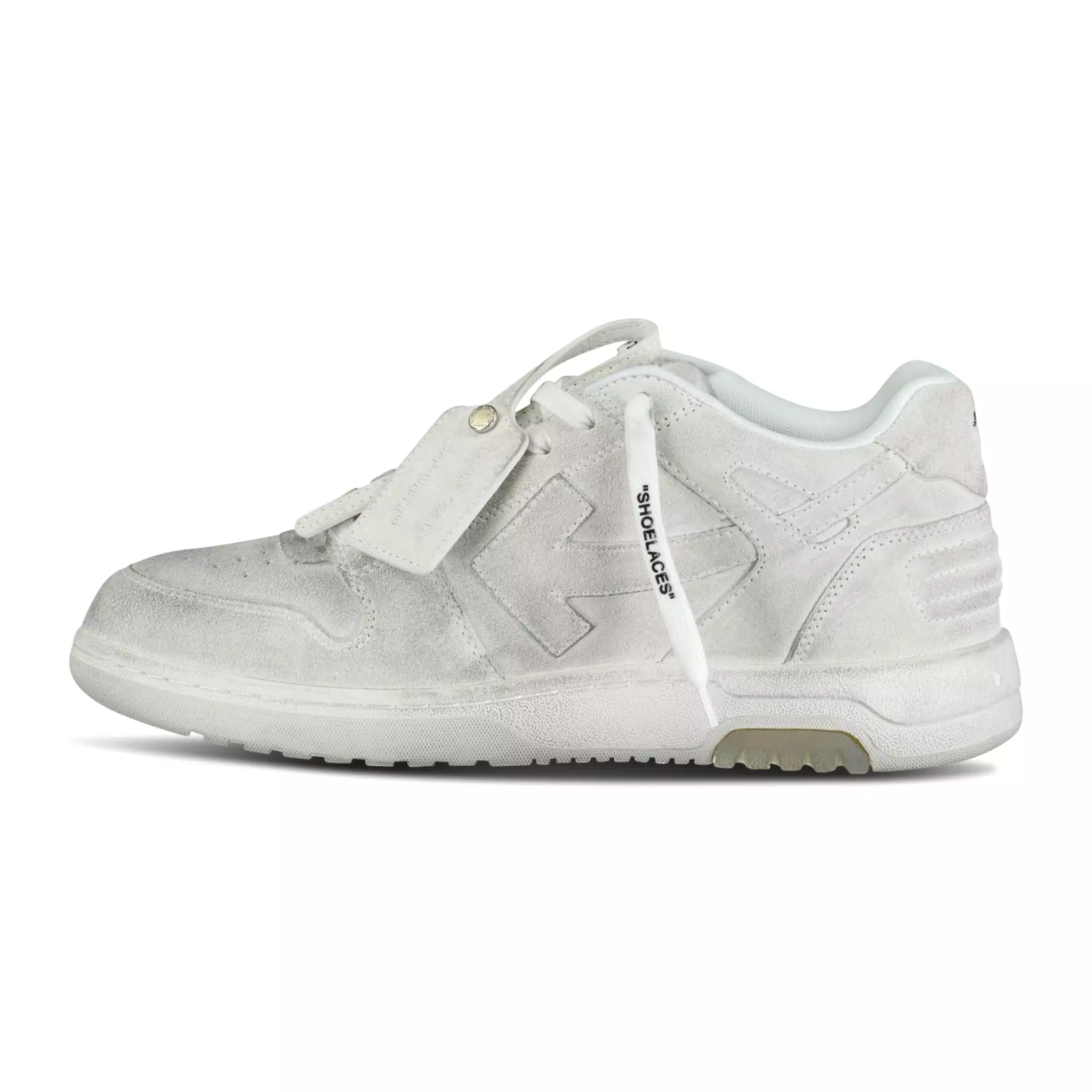 OFF-WHITE OUT OF OFFICE LOW VINTAGE DISTRESSED WHITE TRAINERS