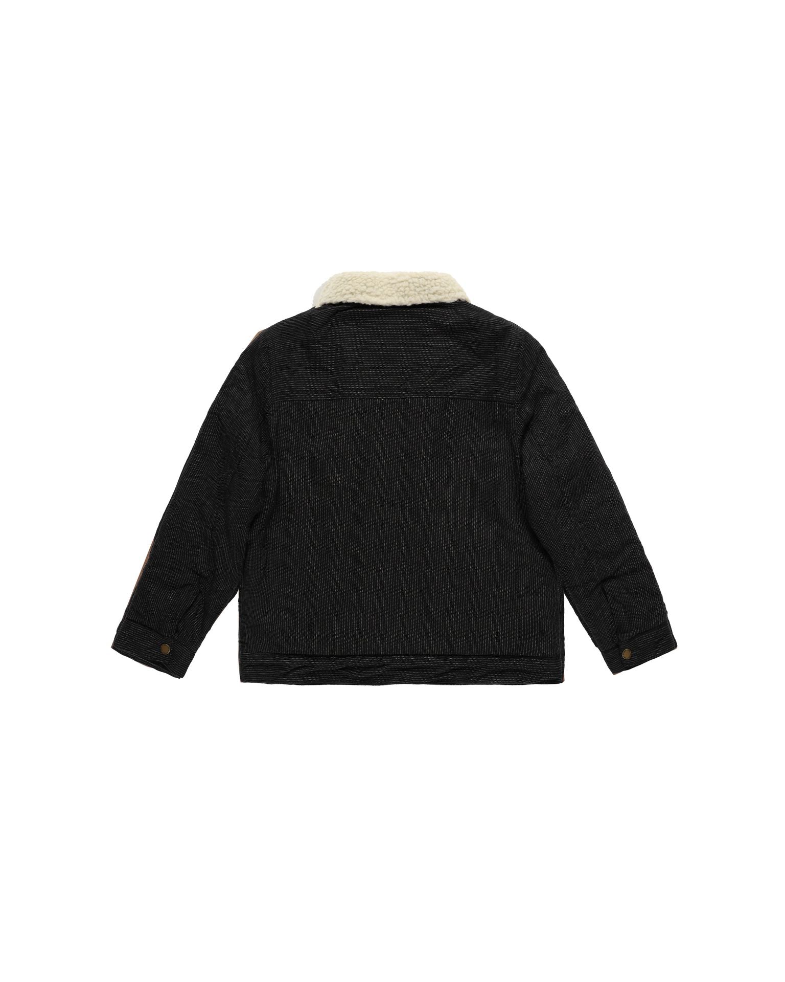 Rylee & Cru - Black Stripe Shearling Chore Coat