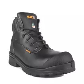 STC Trump Unisex Black 6 Vegan Steel Toe Work Boot 21982