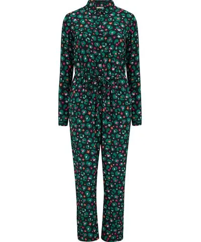 Sugarhill Brighton Women's Juno Jumpsuit Black/Multi, Star Leopard