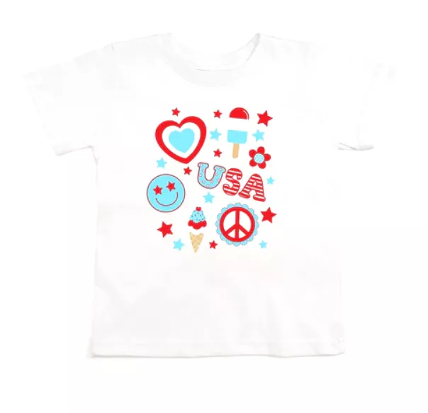 Sweet Wink - 4th of July Doodle SS T-Shirt