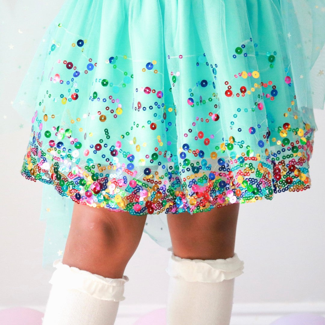 Sweet Wink Aqua Confetti Tutu