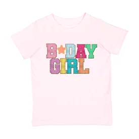 Sweet Wink Birthday Girl Patch S/S Tee - Ballet Pink