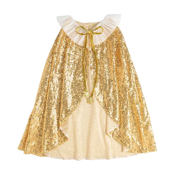 Sweet Wink Dress Up Cape / Gold Sequin