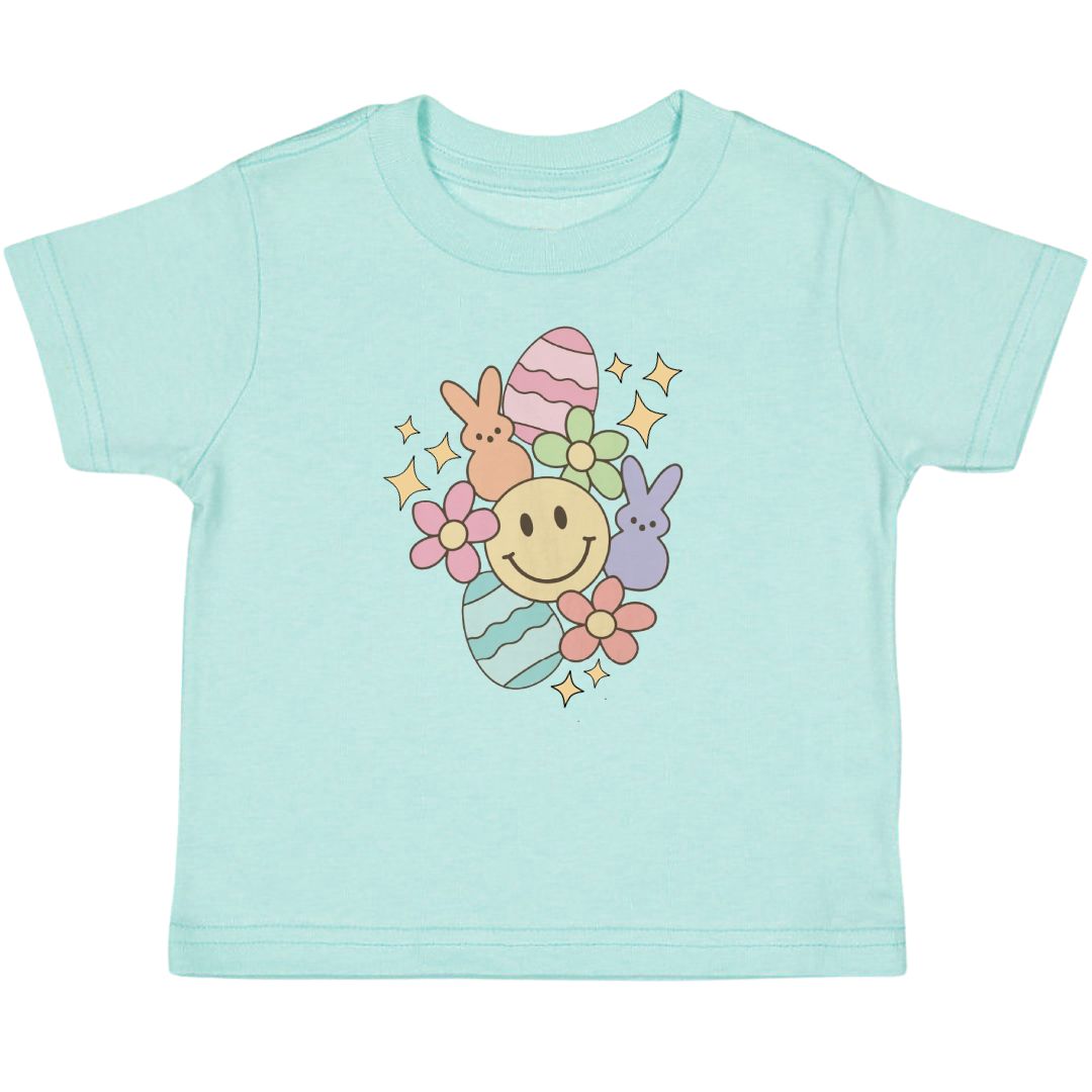 Sweet Wink Easter Doodle S/S Tee - Aqua