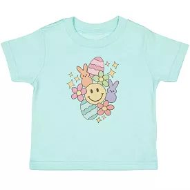 Sweet Wink Easter Doodle S/S Tee - Aqua