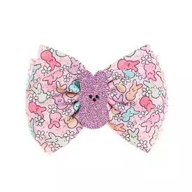 Sweet Wink Easter Peeps Tulle Bow Clip