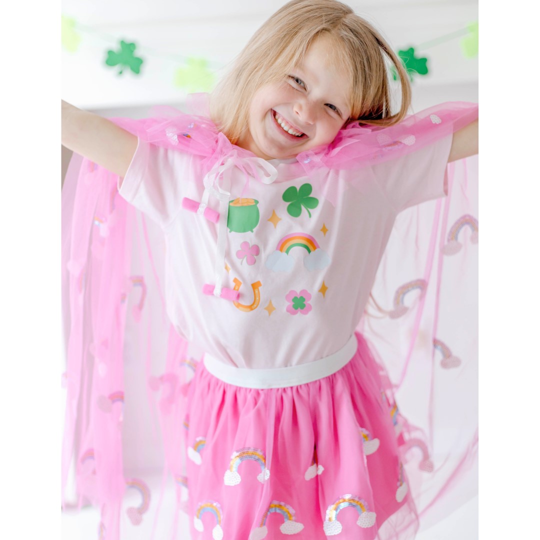 Sweet Wink Lucky Doodle St. Patrick's Day S/S Tee - Ballet