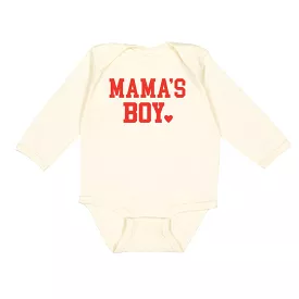 Sweet Wink Mama's Boy Valentine's Day L/S Natural Bodysuit