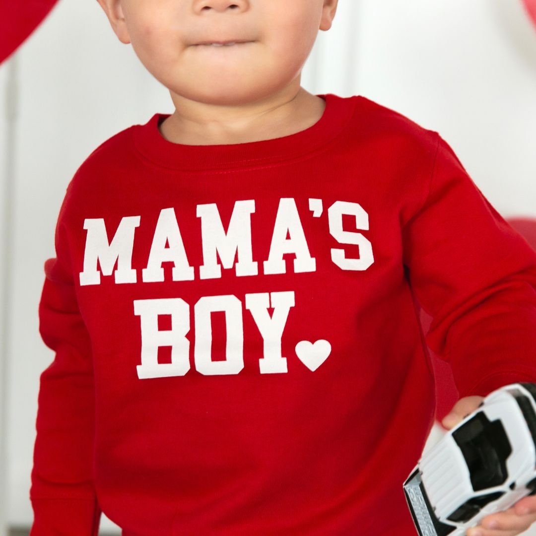 Sweet Wink Mam's Boy Red Sweatshirt