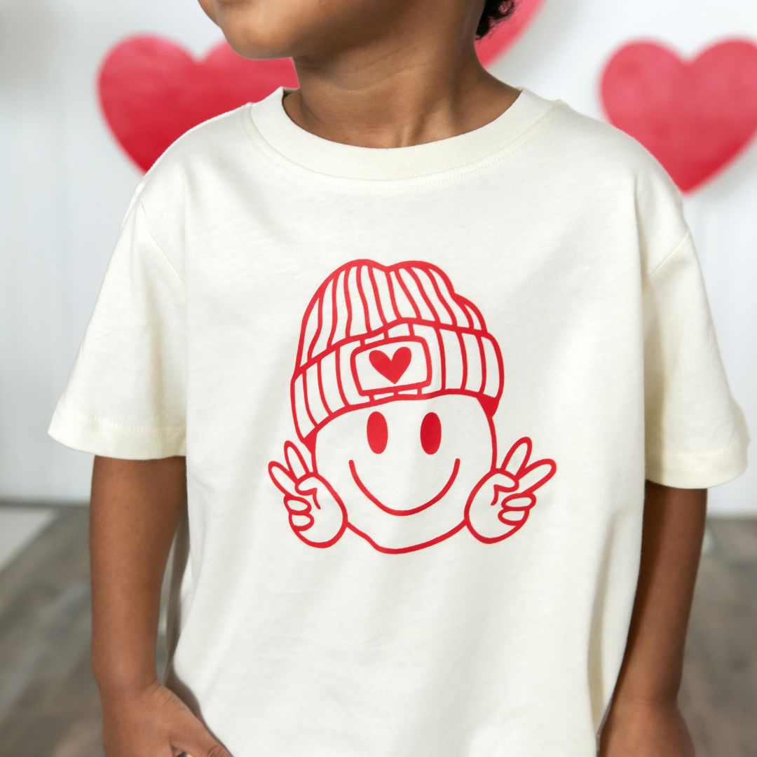 Sweet Wink Peace, Love, Smile Valentine's Day S/S Tee