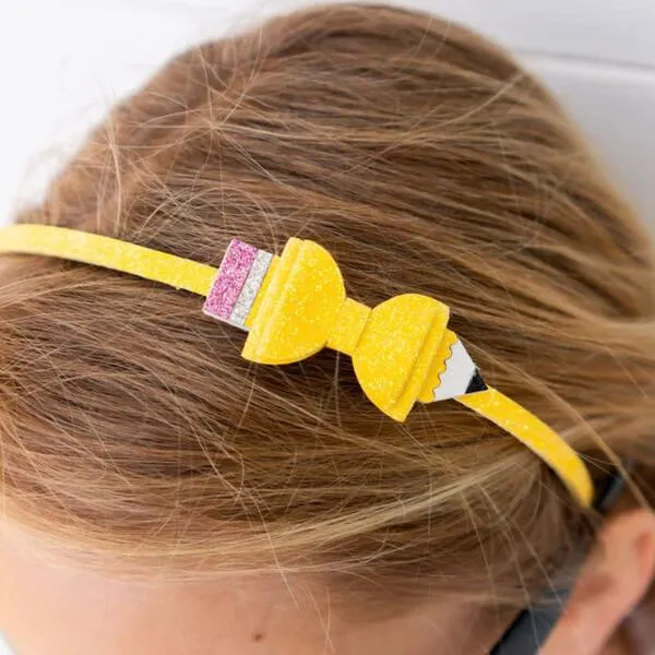 Sweet Wink Pencil Bow Headband, Multi