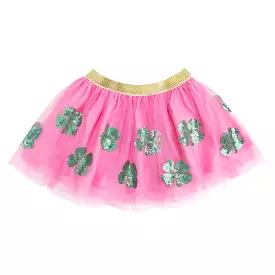 Sweet Wink Pink Shamrock Sequin Tutu