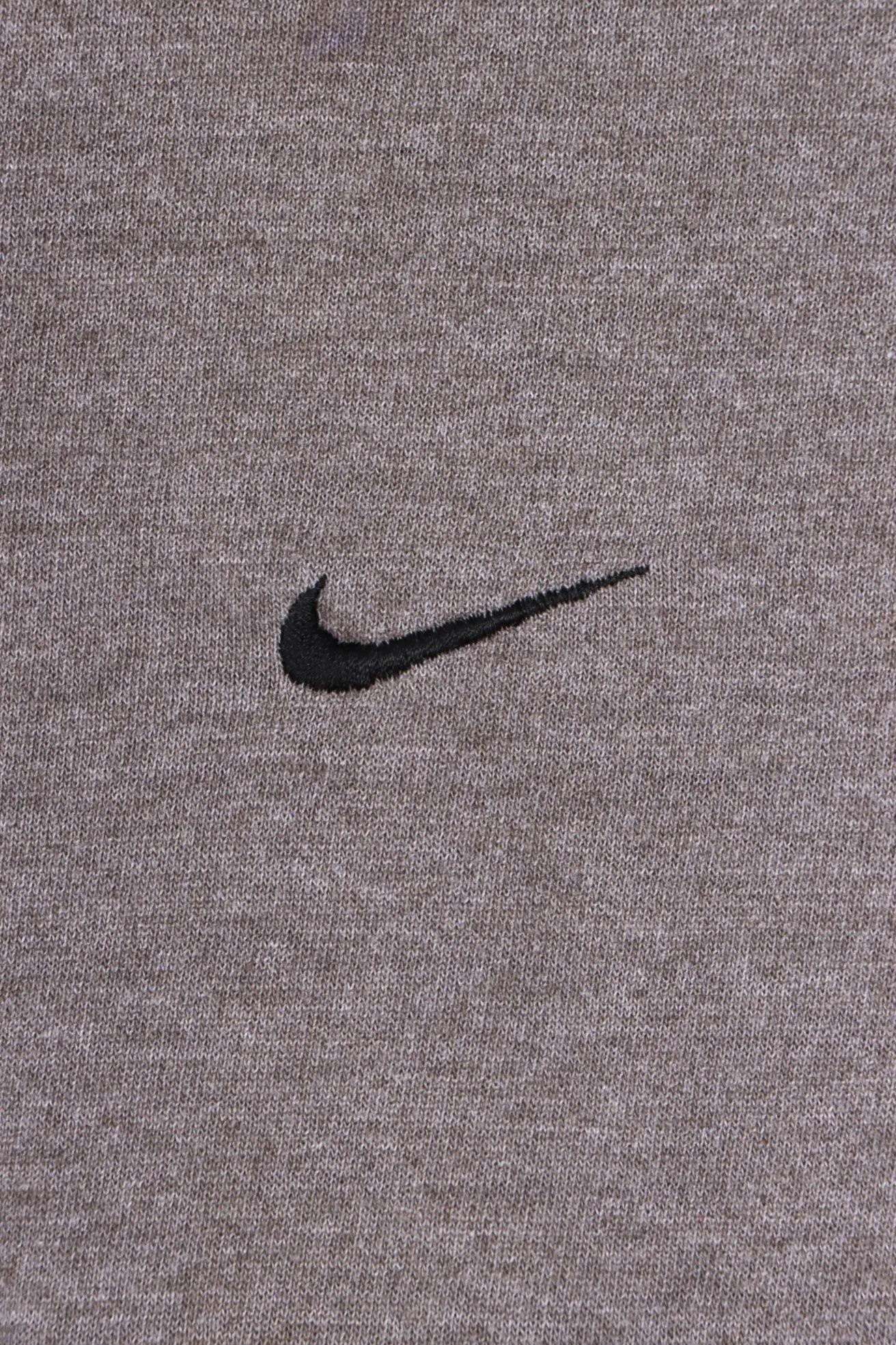 Taupe NIKE Embroidered Swoosh Logo Tee (L)