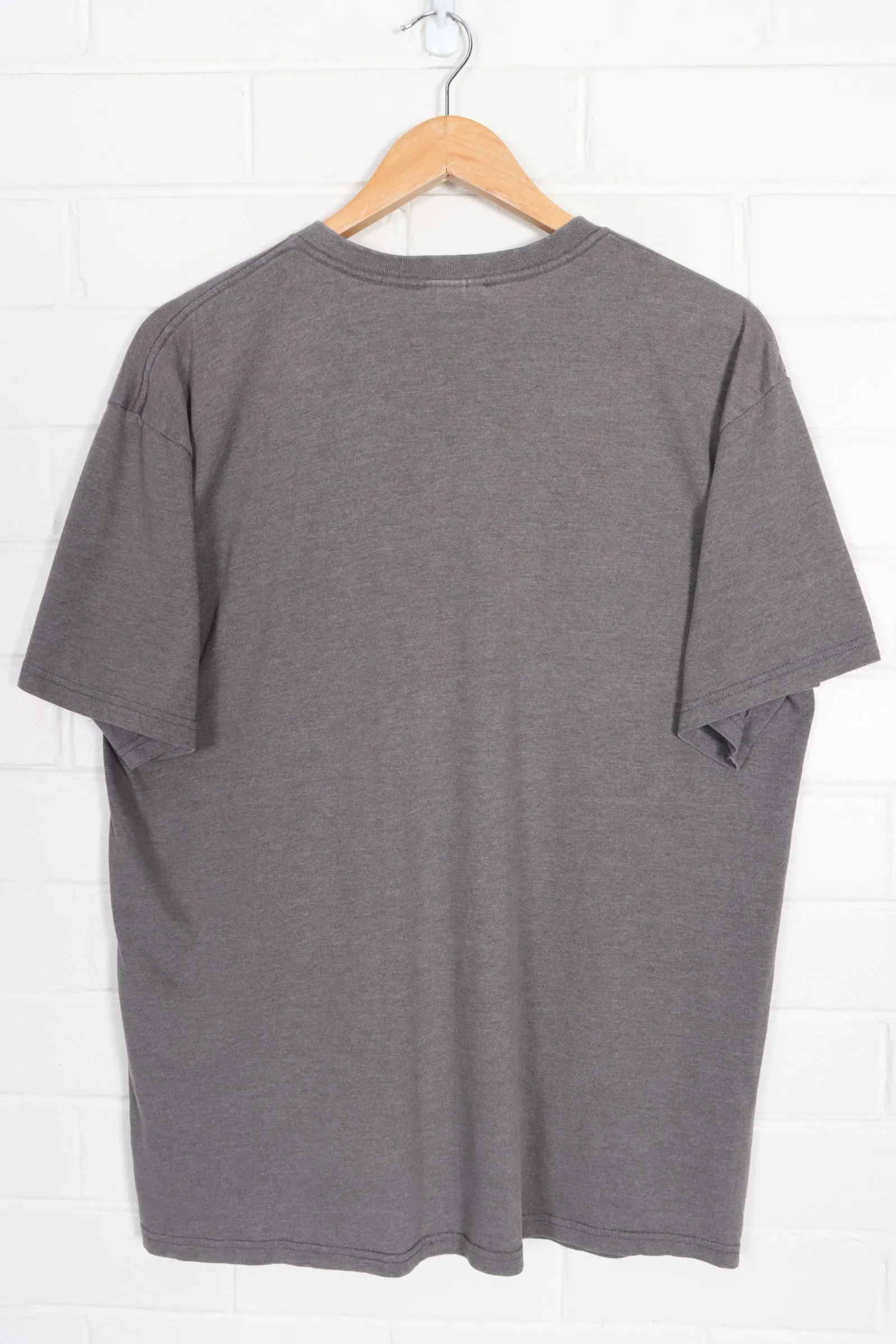 Taupe NIKE Embroidered Swoosh Logo Tee (L)