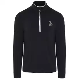 Technical Earl Quarter Zip Mid Layer Caviar Black - SS24