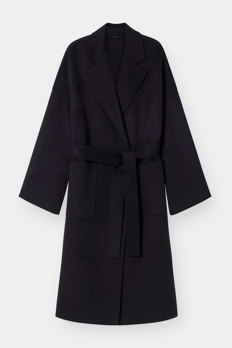 THE BOYFRIEND COAT - NAVY 90/10