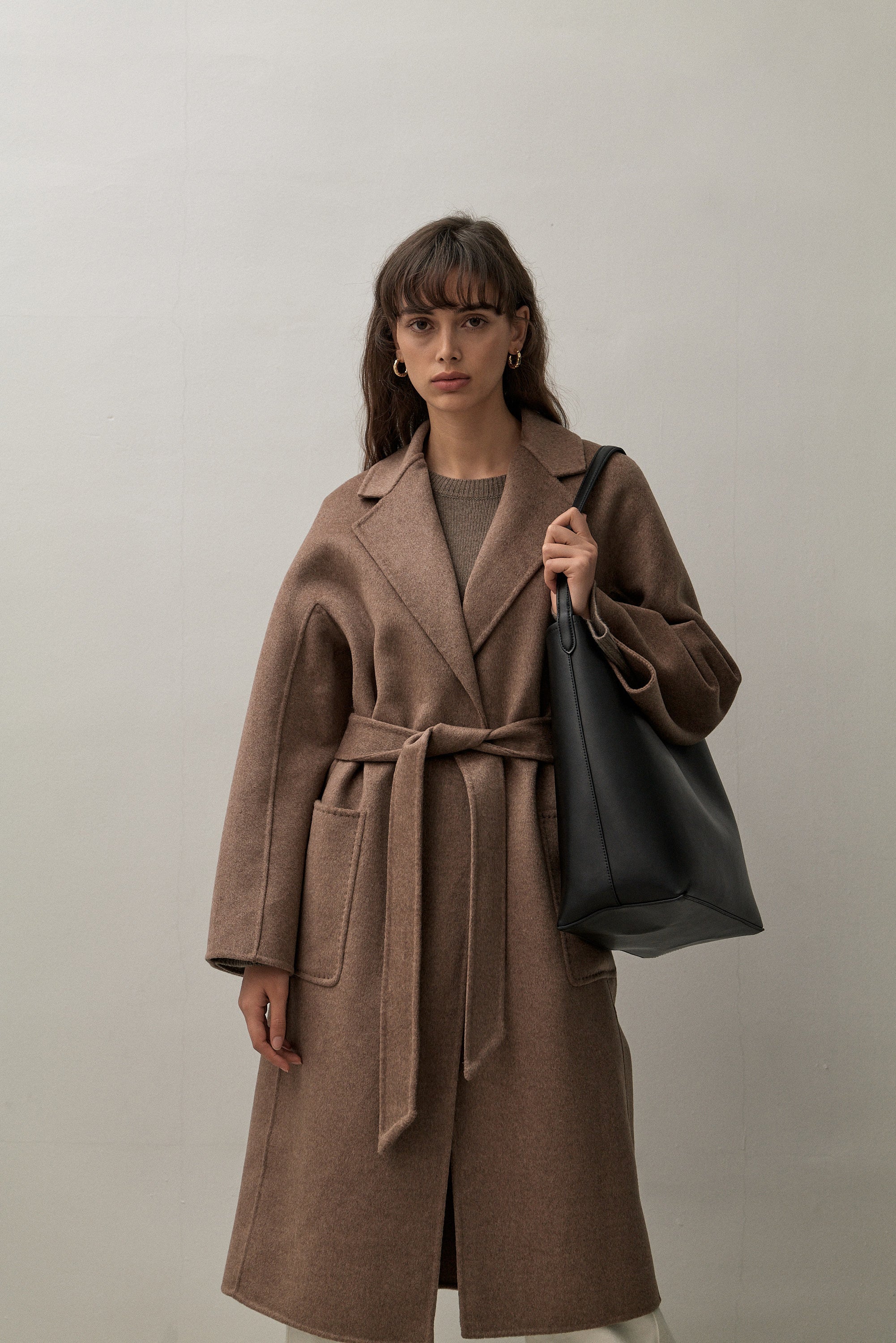 THE CLASSIC COAT - CHOCOLATE MELANGE