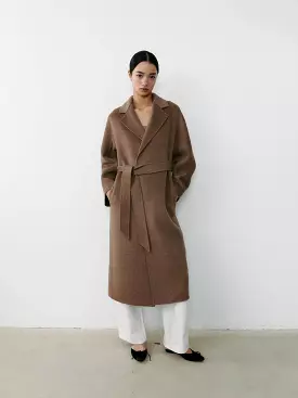 THE CURATED CLASSIC COAT - CHOCOLATE MELANGE